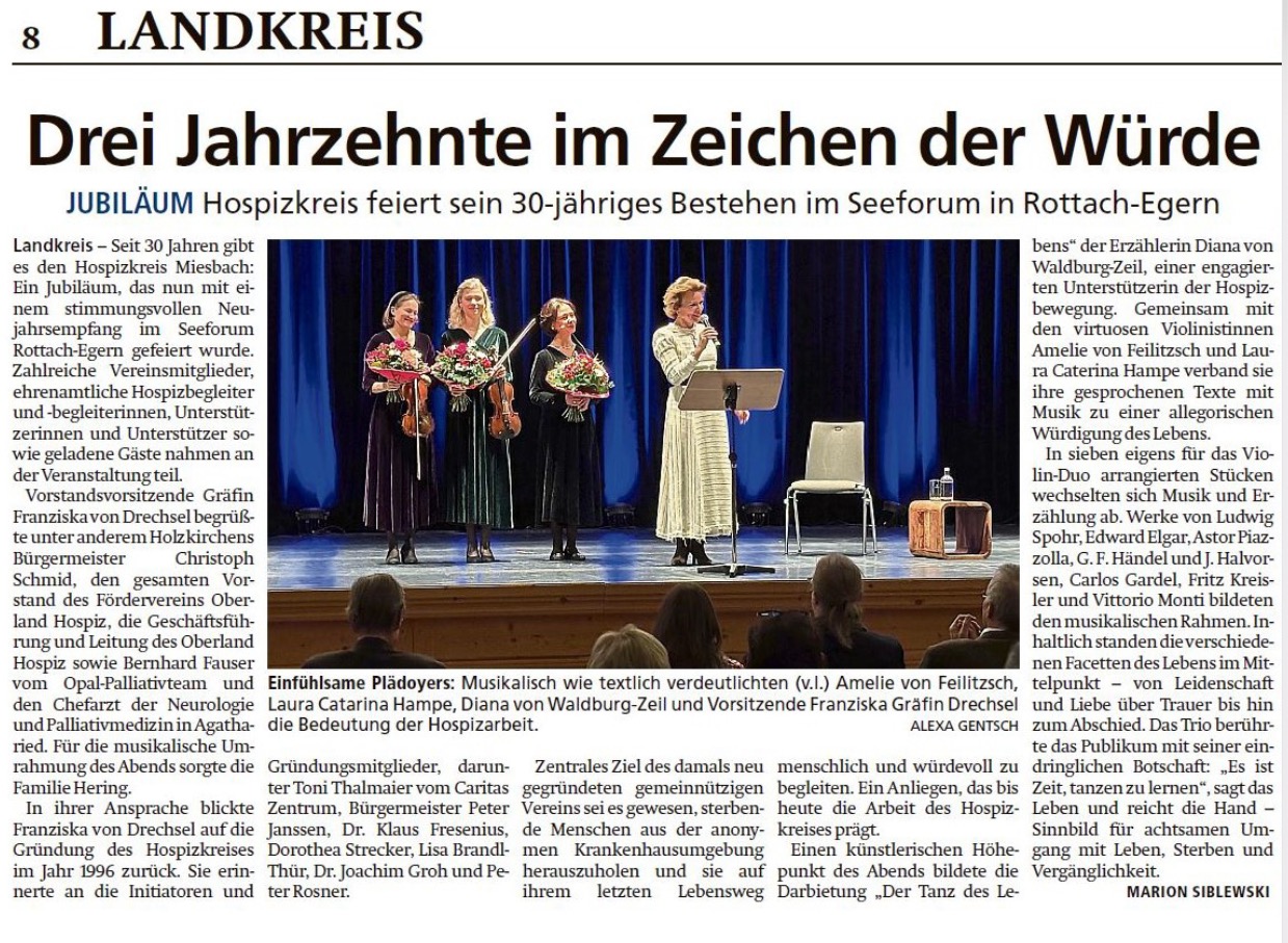 Drei Jahrzehnte im Zeichen der Würde